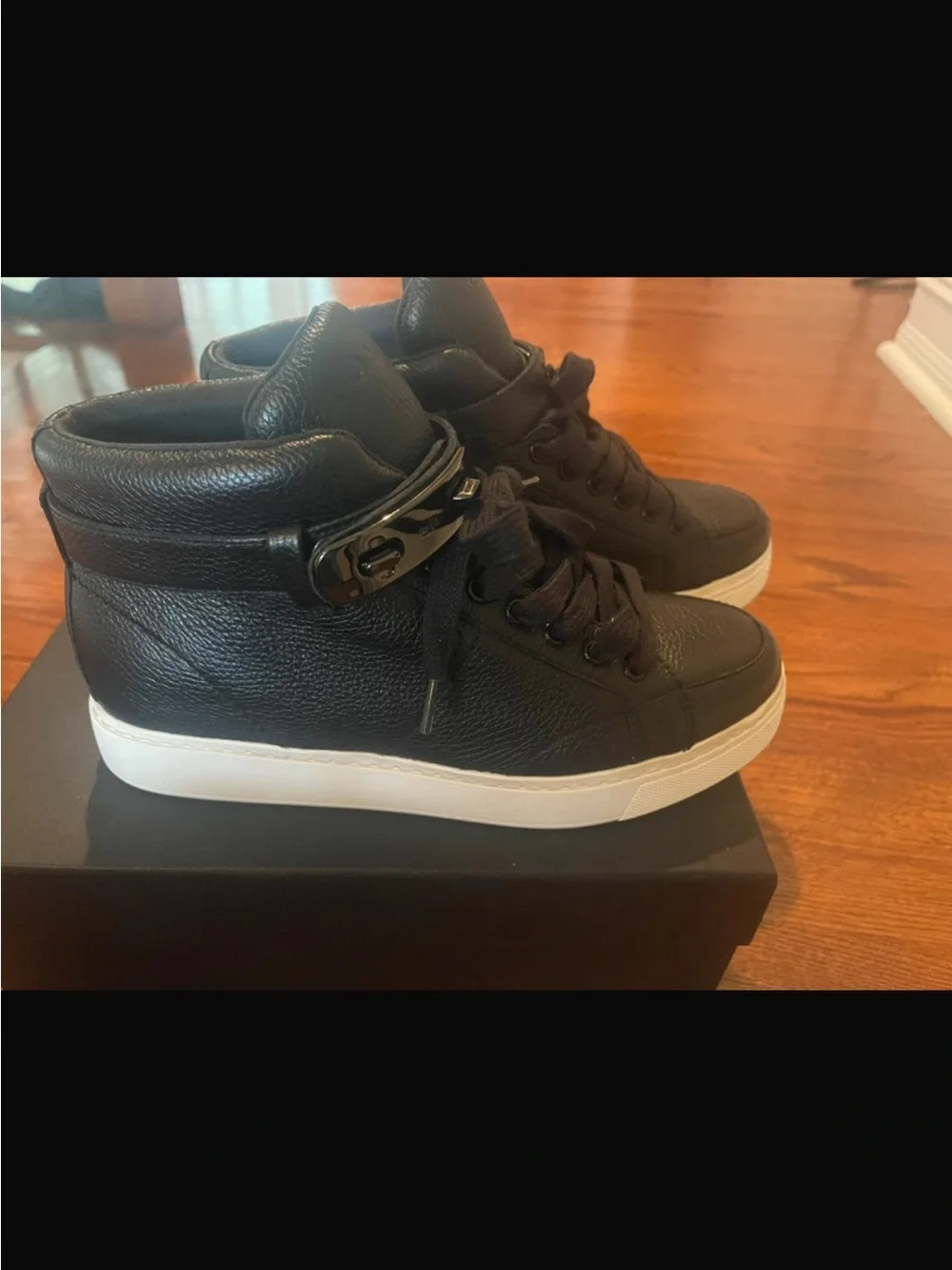 Coach Richmond Swagger Hi Top Wedge Nappa Leather Sneaker 6.5